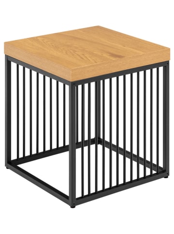 Actona Bijzettafel "Strington" lichtbruin/zwart - (B)40 x (H)42 x (D)40 cm