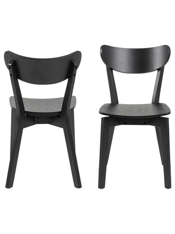 Actona 2er-Set: Esszimmerstühle "Roxby" in Schwarz - (B)45 x (H)79,5 x (T)55 cm