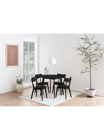 Actona Krzesła (2 szt.) "Roxby" w kolorze czarnym do jadalni - 45 x 79,5 x 55 cm