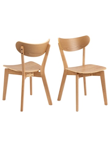 Actona 2er-Set: Esszimmerstühle "Roxby" in Hellbraun - (B)55 x (H)79,5 x (T)45 cm