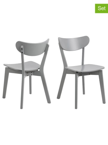 Actona 2er-Set: Esszimmerstühle "Roxby" in Hellgrau - (B)45 x (H)79,5 x (T)55 cm