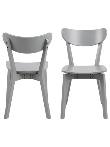 Actona 2er-Set: Esszimmerstühle "Roxby" in Hellgrau - (B)45 x (H)79,5 x (T)55 cm