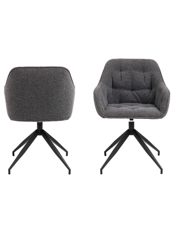 Actona Esszimmerstuhl "Brooke" in Anthrazit - (B)57 x (H)82 x (T)54,5 cm