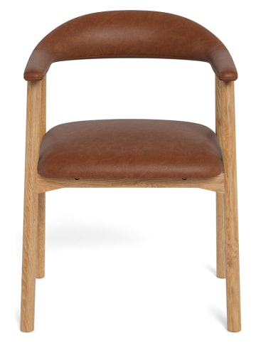 Actona 2er-Set: Esszimmerstühle "Addi" in Hellbraun - (B)56 x (H)75,5 x (T)54 cm