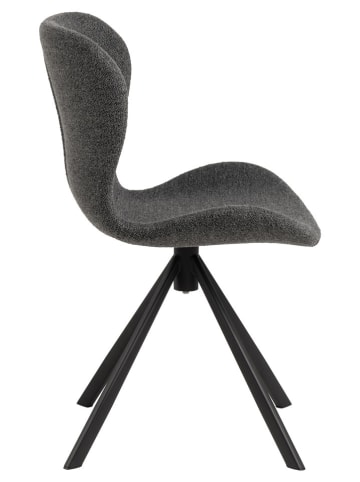 Actona 2-delige set: eetkamerstoelen "Batilda" antraciet - (B)46,5 x (H)81 x (D)53 cm