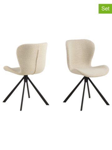 Actona 2er-Set: Esszimmerstühle "Batilda" in Creme - (B)46,5 x (H)81 x (T)53 cm