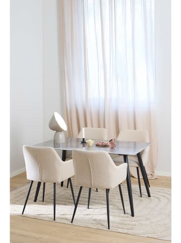 Actona Krzesła (2 szt.) "Lizzy" w kolorze beżowym do jadalni - 59 x 85 x 59 cm