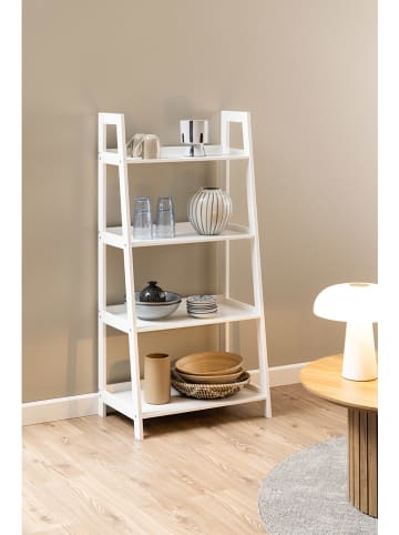 Actona Regał "Wally" w kolorze białym na książki - 63 x 130 x 40 cm