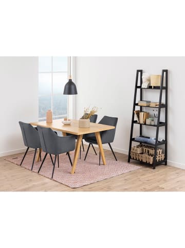 Actona Bücherregal "Wally" in Schwarz - (B)63 x (H)180 x (T)40 cm