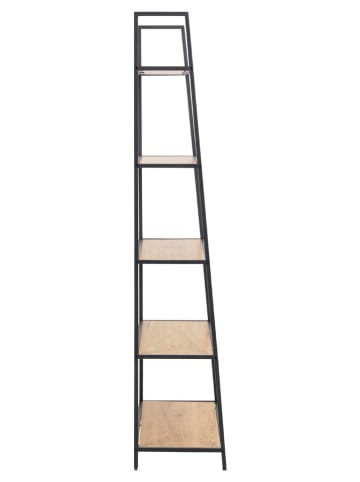 Actona Regał "Seaford" w kolorze czarno-beżowym na książki - 77 x 174,5 x 36 cm