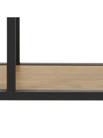 Actona Regał ścienny "Seaford" w kolorze czarno-jasnobrązowym - 77 x 77 x 20 cm