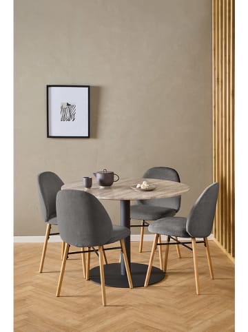 Actona 2-delige set: eetkamerstoelen "Sophia" donkergrijs - (B)54 x (H)82,5 x (D)46 cm