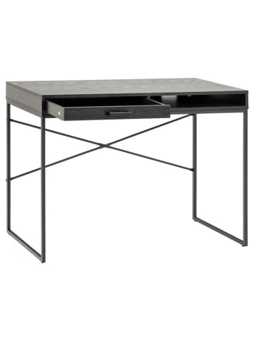 Actona Schreibtisch "Seaford" in Schwarz - (B)110 x (H)75 x (T)45 cm