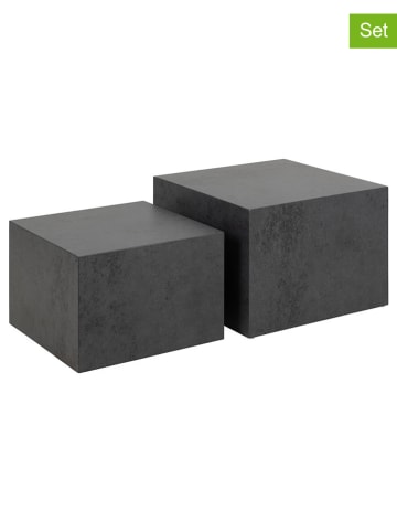 Actona 2er-Set: Couchtische "Dice" in Schwarz