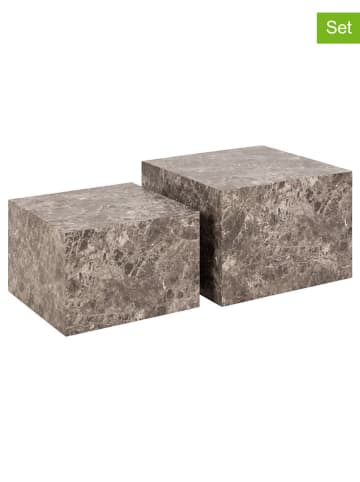 Actona 2er-Set: Couchtische "Dice" in Braun