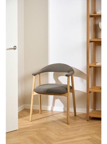 Actona 2-delige set: eetkamerstoelen "Addi" taupe - (B)56 x (H)75,5 x (D)54 cm