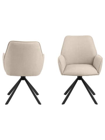 Actona 2er-Set: Esszimmerstühle "Glenda" in Beige - (B)61 x (H)88,5 x (T)63 cm