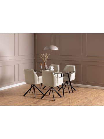 Actona 2-delige set: eetkamerstoelen "Glenda" beige - (B)61 x (H)88,5 x (D)63 cm