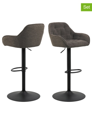 Actona 2er-Set: Barhocker "Brooke" in Taupe - (B)52 x (H)109 x (T)52 cm