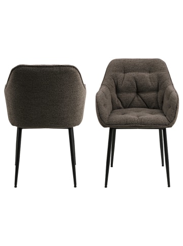 Actona 2er-Set: Esszimmerstühle "Brooke" in Taupe - (B)58 x (H)83 x (T)55 cm