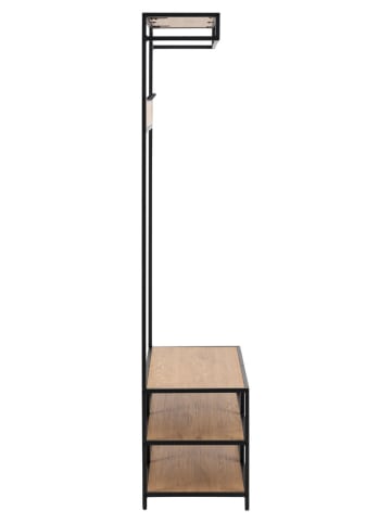 Actona Kleiderständer "Seaford" in Hellbraun/ Schwarz - (B)77 x (H)185 x (T)40 cm