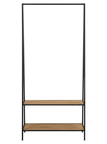 Actona Wieszak "Seaford" w kolorze jasnobrązowo-czarnym na ubrania - 77 x 165 x 37 cm