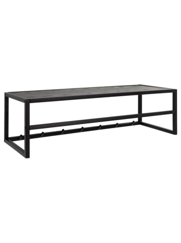 Actona Wandgarderobe "Seaford" in Schwarz - (B)77 x (H)28 x (T)22 cm