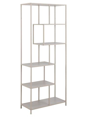 Actona Bücherregal "Seaford" in Hellgrau - (B)77 x (H)185 x (T)35 cm