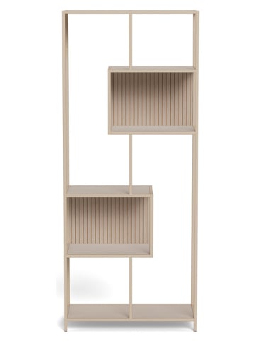 Actona Boekenkast "Seaford" lichtgrijs - (B)77 x (H)185 x (D)35 cm