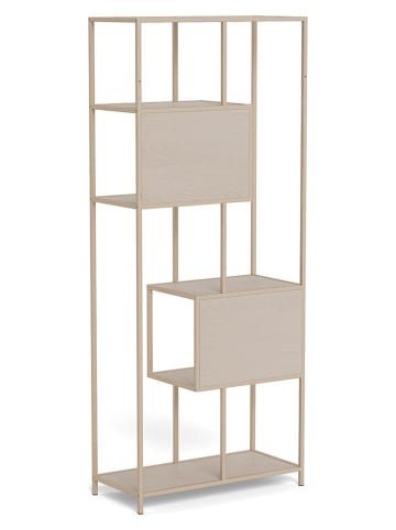 Actona Boekenkast "Seaford" lichtgrijs - (B)77 x (H)185 x (D)35 cm