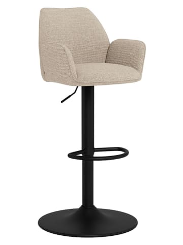 Actona Barkruk "Glenda" beige/zwart - (B)52,5 x (H)114 x (D)52 cm