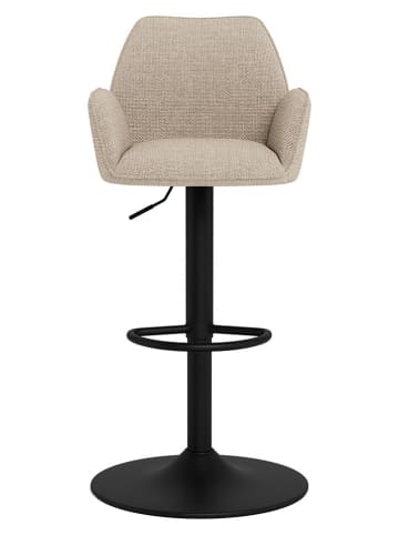 Actona Barhocker "Glenda" in Beige/ Schwarz - (B)52,5 x (H)114 x (T)52 cm