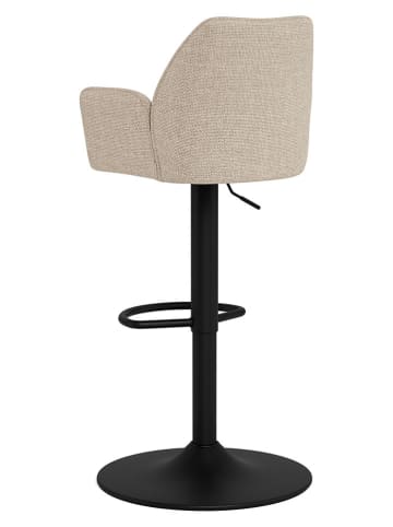 Actona Barkruk "Glenda" beige/zwart - (B)52,5 x (H)114 x (D)52 cm