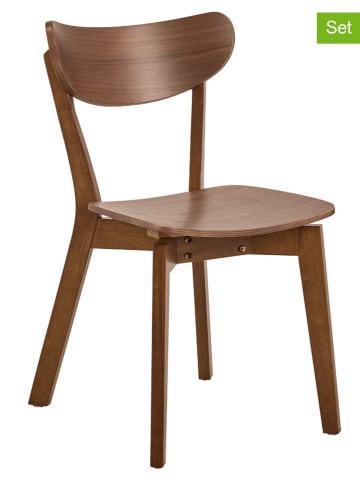 Actona 2er-Set: Esszimmerstühle "Roxby" in Hellbraun - (B)45 x (H)79,5 x (T)55 cm