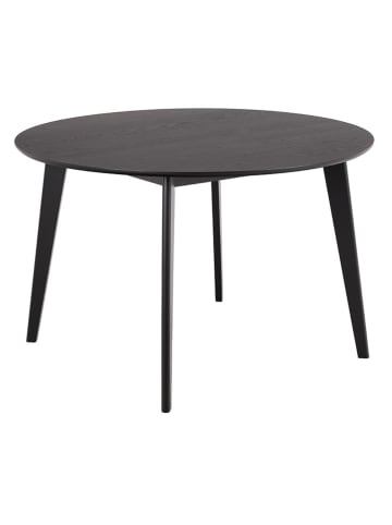 Actona Stół "Roxby" w kolorze czarnym do jadalni - wys. 76 x Ø 120 cm