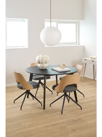 Actona Eettafel "Roxby" zwart - (H)76 x Ø 120 cm