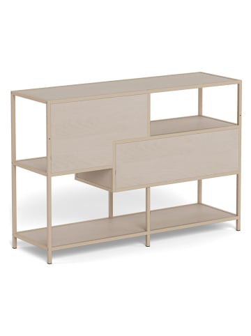 Actona Boekenkast "Seaford" lichtgrijs - (B)114 x (H)78 x (D)35 cm