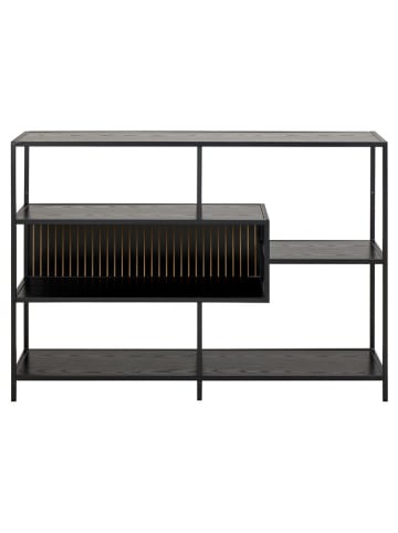 Actona Bücherregal "Seaford" in Schwarz - (B)114 x (H)78 x (T)35 cm