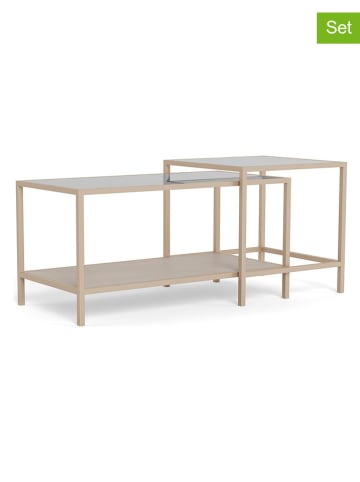 Actona 2er-Set: Couchtische "Seaford" in Hellgrau