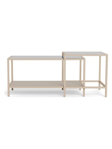 Actona 2-delige set: salontafels "Seaford" lichtgrijs