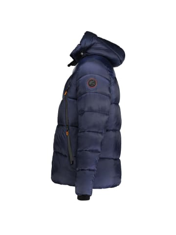 Geographical Norway Doorgestikte jas "Bayou" donkerblauw