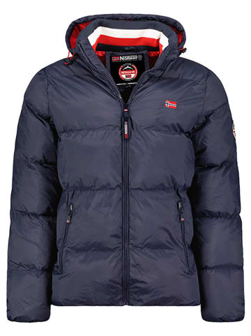 Geographical Norway Doorgestikte jas "Ancelo" donkerblauw