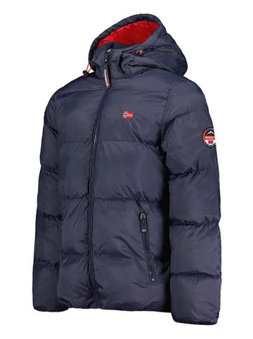 Geographical Norway Doorgestikte jas "Ancelo" donkerblauw