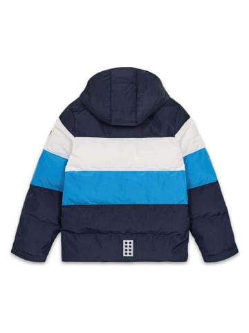 LEGO Doorgestikte jas "Jipe" donkerblauw/blauw/wit