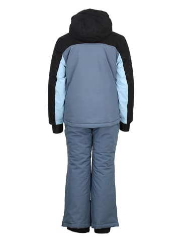 Peak Mountain 2tlg. Ski-/ Snowboardoutfit in Hellblau/ Schwarz