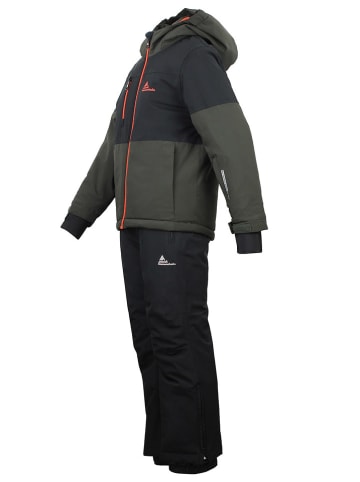 Peak Mountain 2tlg. Ski-/ Snowboardoutfit "Eruby" in Khaki/ Schwarz