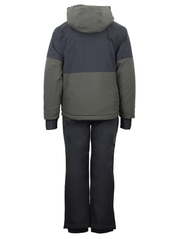 Peak Mountain 2tlg. Ski-/ Snowboardoutfit "Eruby" in Khaki/ Schwarz