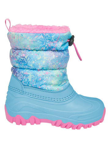 Playshoes Winterstiefel in Pink/ Hellblau