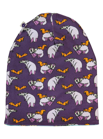 Småfolk Wendemütze in Lila/ Bunt