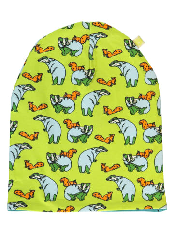 Småfolk Omkeerbare muts groen/meerkleurig